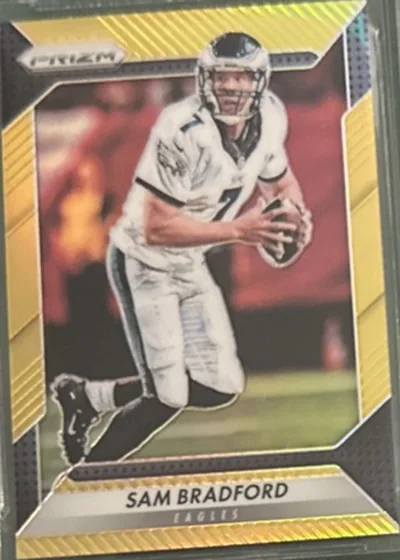 2016 Prizm NFL Sam Bradford Base #47 True Gold
