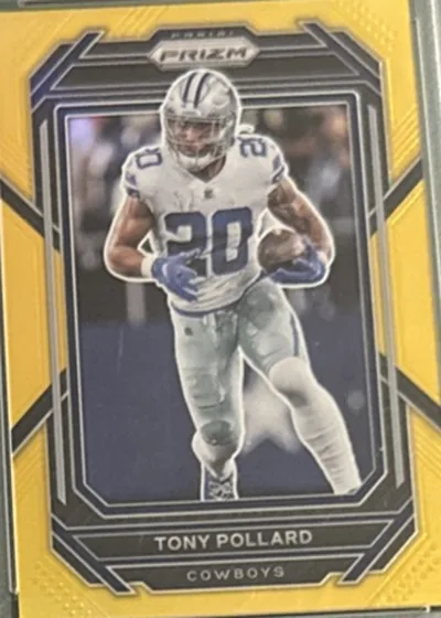 2022 Prizm NFL Tony Pollard Base #78 True Gold